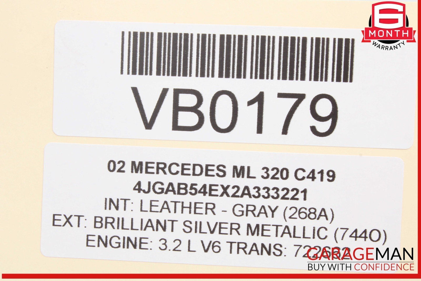 98-05 Mercedes W163 ML320 ML55 AMG Rear Glass Windshield Wiper Motor Unit OEM