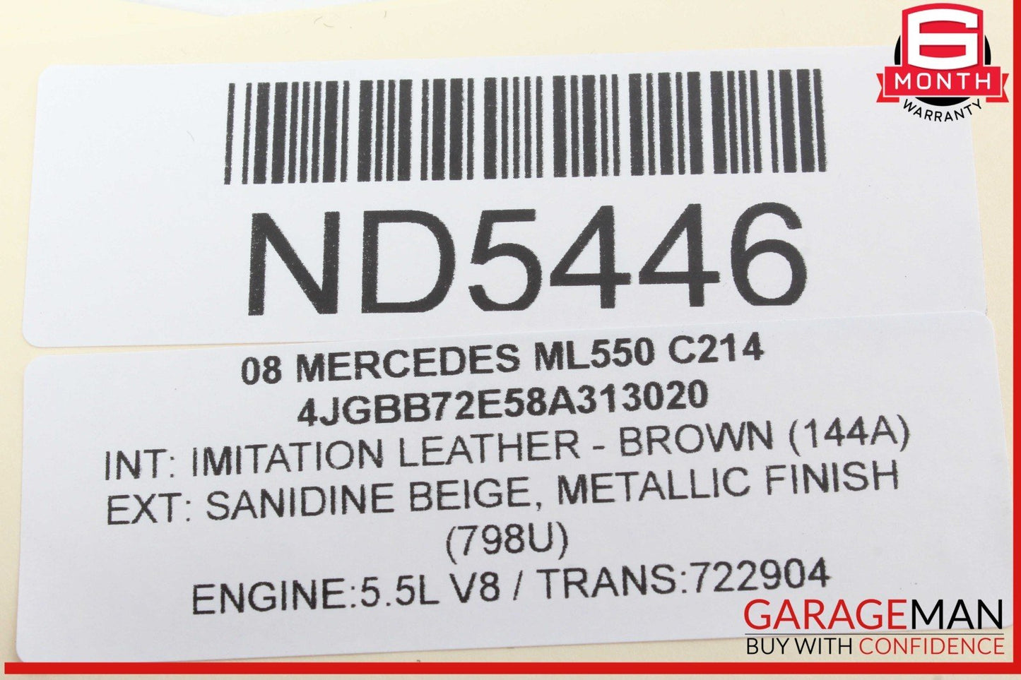 06-13 Mercedes W164 ML550 GL550 Headlight Control Switch Module 1645453004 OEM