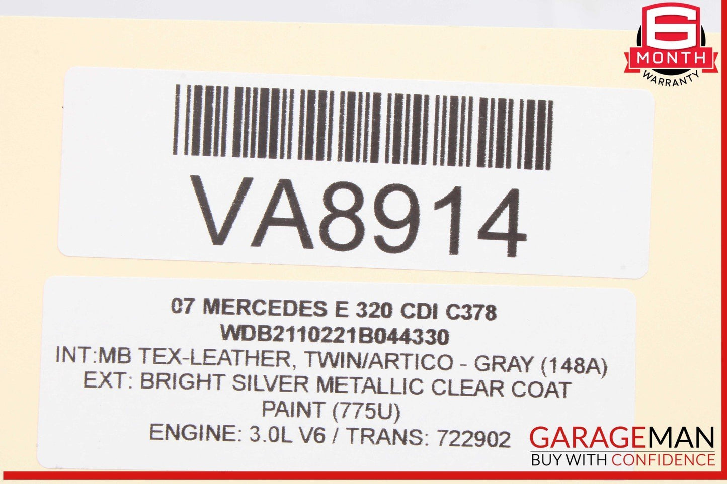 03-09 Mercedes W211 E320 CDI Front Right Headlight Support Bracket Frame OEM