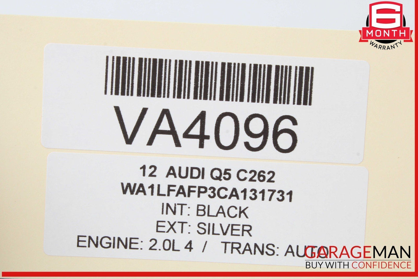 09-17 Audi Q5 SQ5 Rear Left and Rear Right Side Trunk Liftgate Support Cylinder