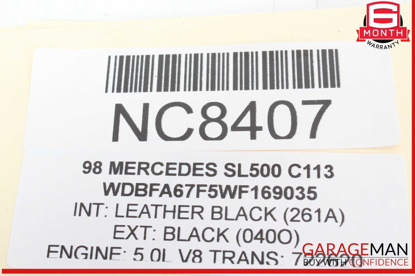 94-02 Mercedes R129 SL500 SL600 Front Right Side Exterior Door Handle OEM
