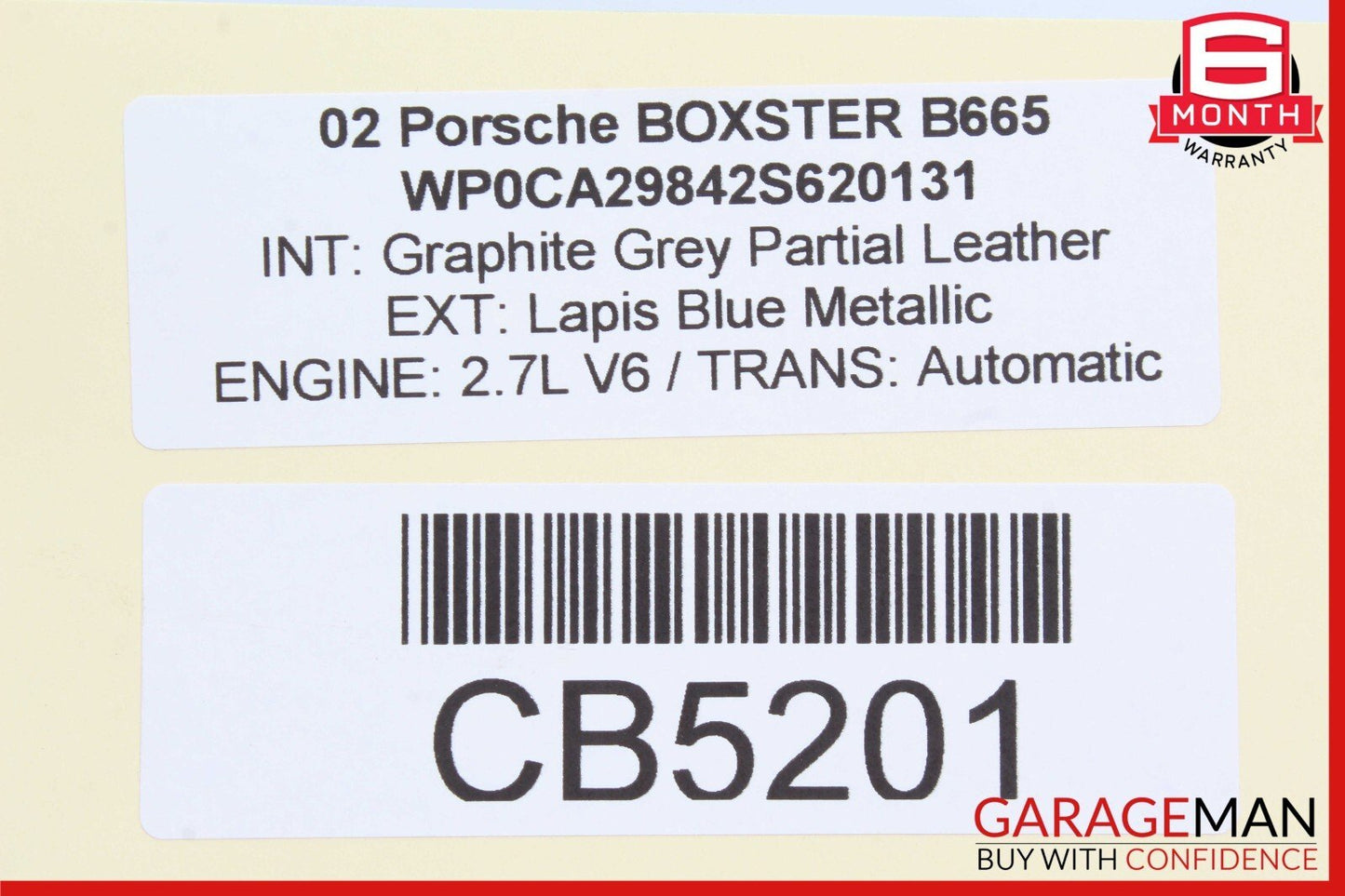 97-04 Porsche Boxster 986 Front Right Side Exterior Door Handle Assy Blue OEM