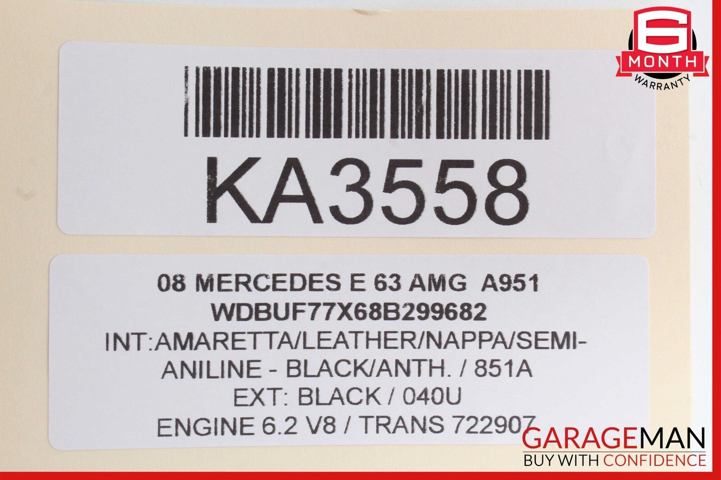 03-09 Mercedes W211 E63 AMG CLS550 Rear Door Keyless Go Control Module OEM