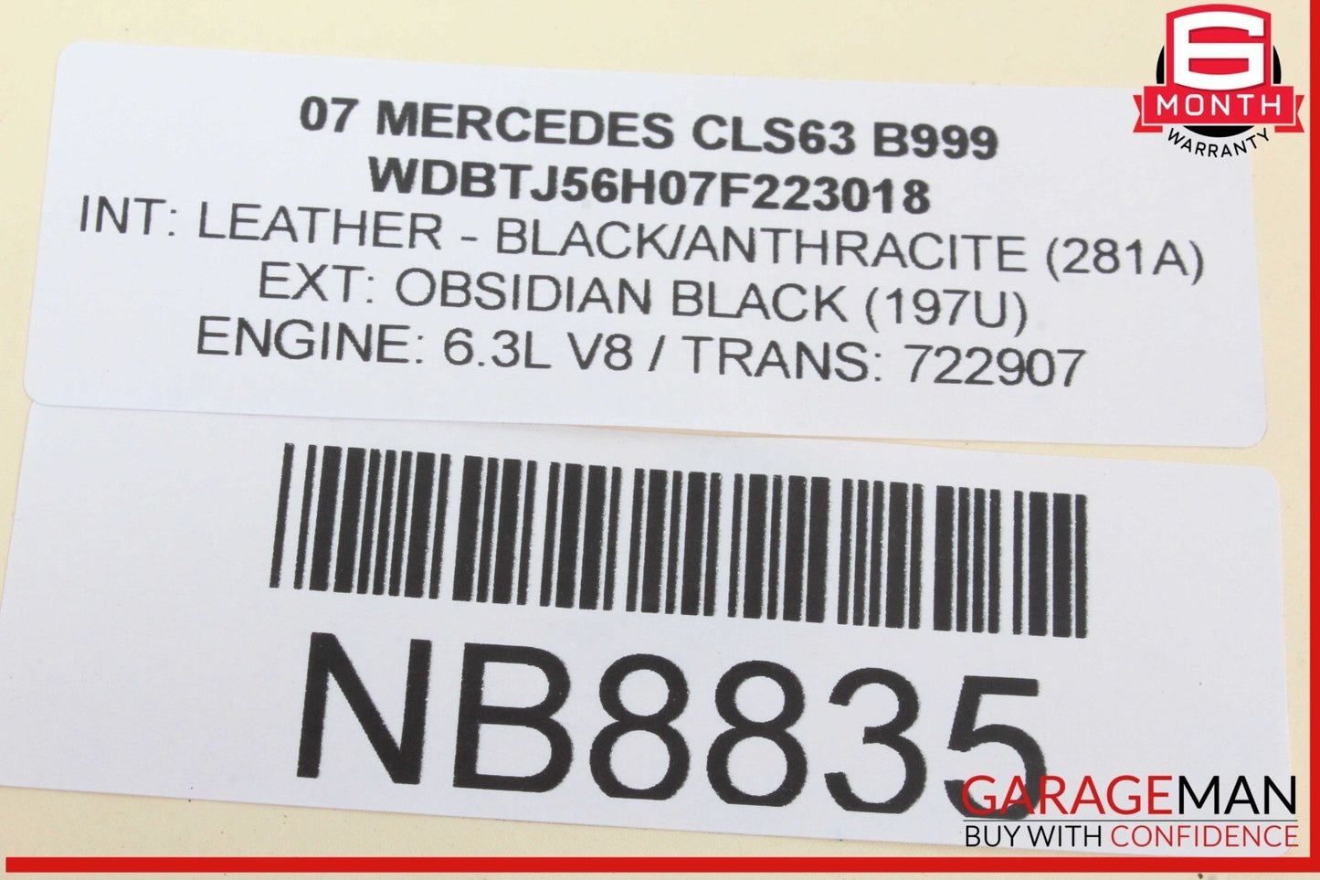 03-08 Mercedes W219 CLS63 AMG Air Suspension Airmatic Module 0375451232 OEM