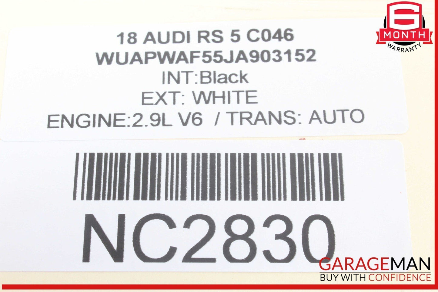 17-24 Audi RS5 S5 A4 Front Left Driver Side Sun Visor Sunvisor 8H0010501 OEM