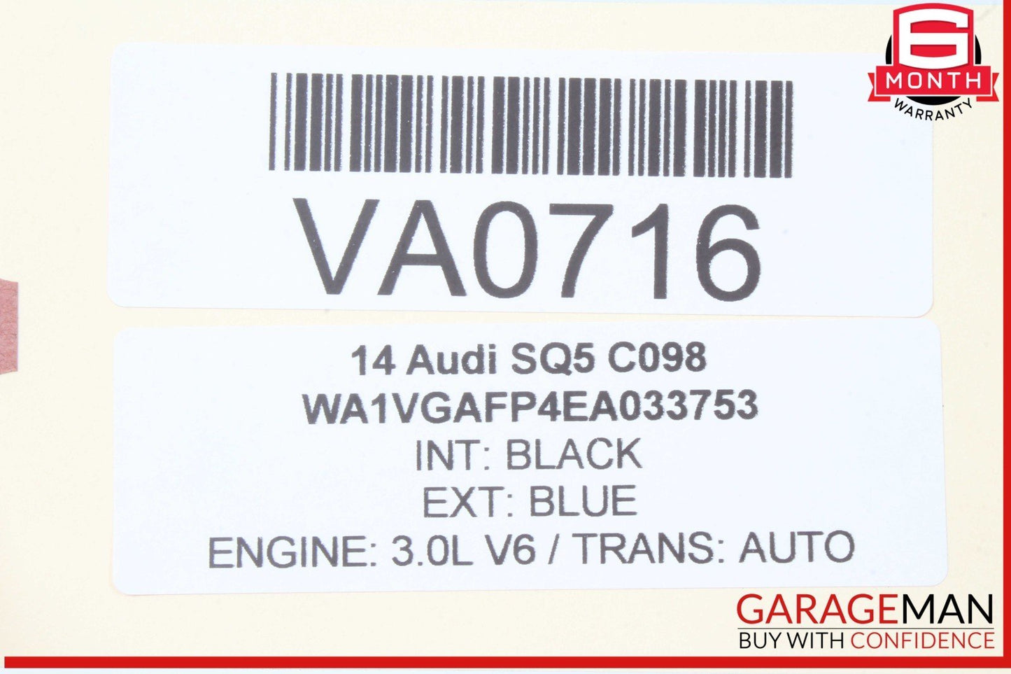 14-17 Audi SQ5 Front Right Passenger Side Seat Ventilation Control Module Unit
