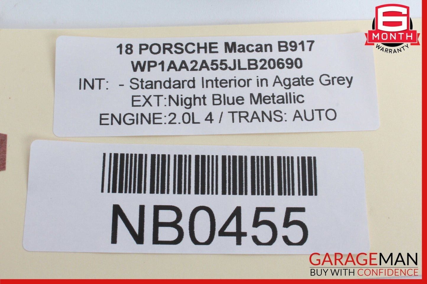 15-24 Porsche Macan Steering Column Upper Shroud Cover OEM
