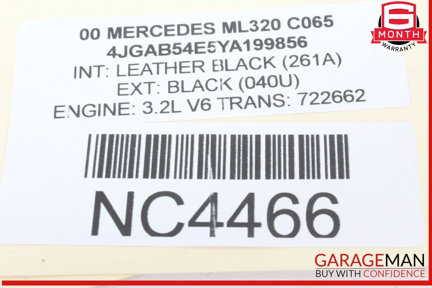 98-05 Mercedes W163 ML320 ML500 ML55 AMG Front Right / Left Seat Control Module