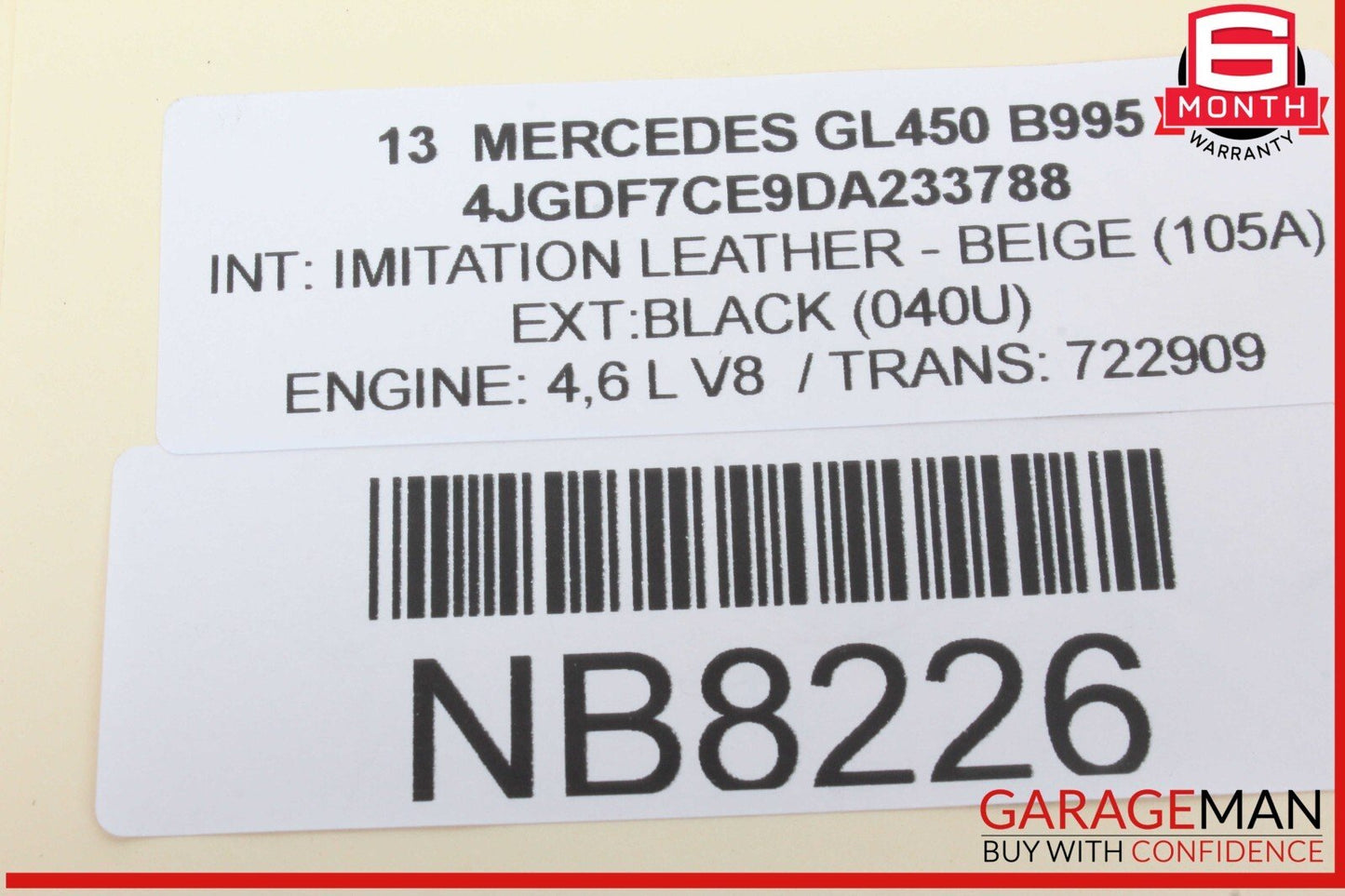 12-19 Mercedes X166 GL450 GL550 Front Left Side Speaker Door Mirror Cover OEM