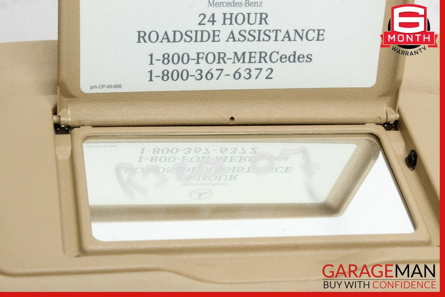 09-13 Mercedes W251 R350 R320 Front left Side Sun Visor Sun Shade Brown OEM