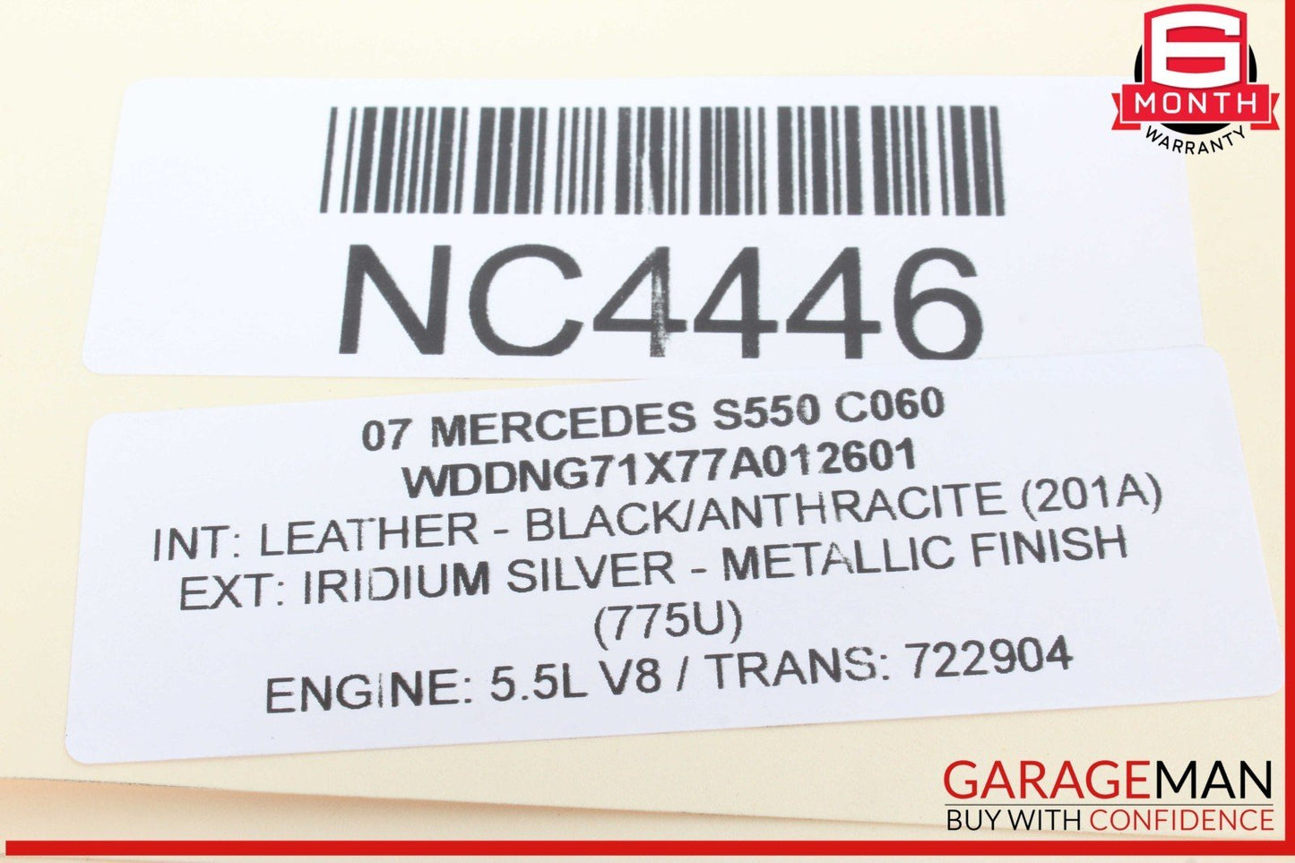 07-14 Mercedes W221 S550 S500 Rear View Backup Back Up Camera OEM
