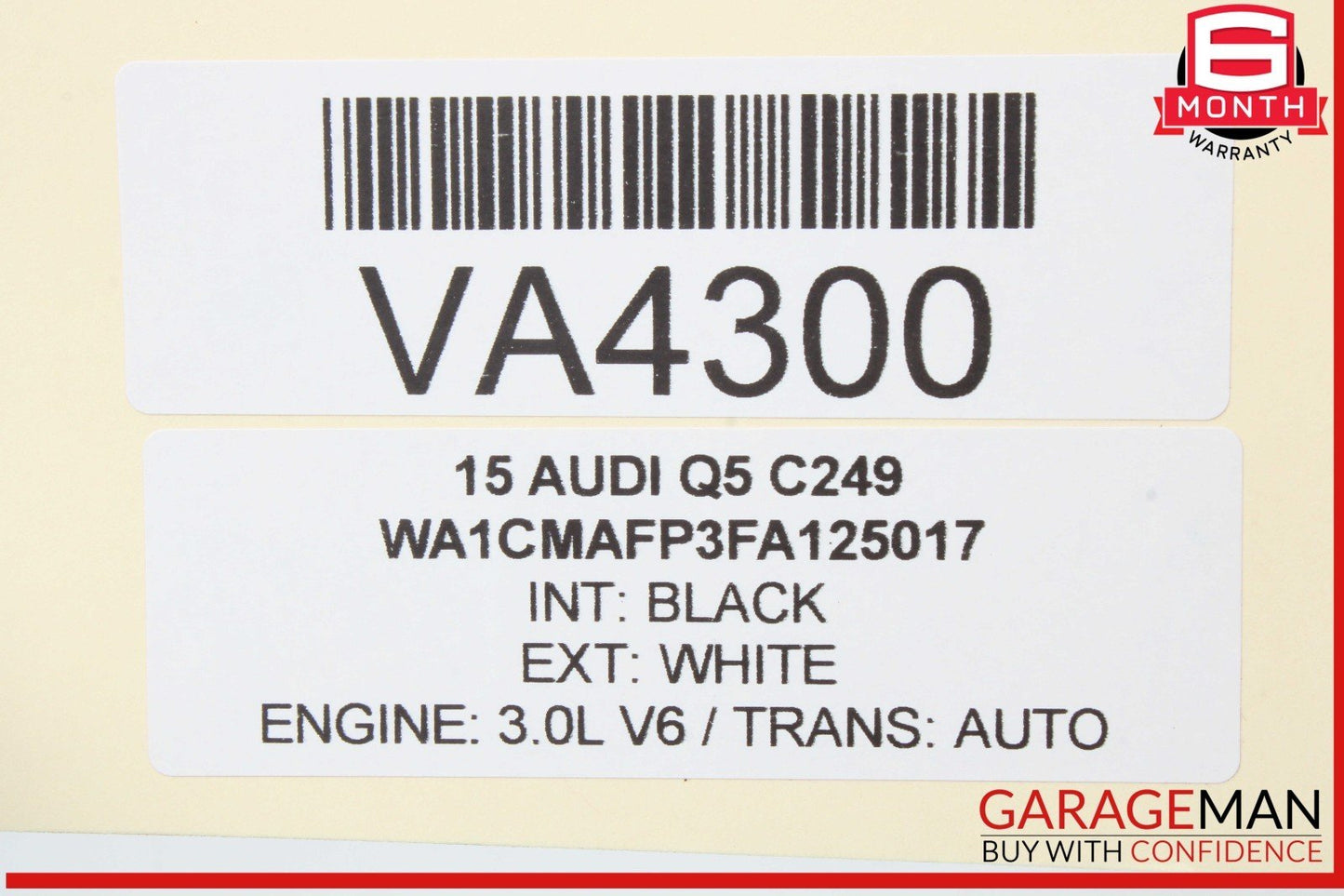 09-17 Audi Q5 SQ5 Rear View Camera Computer Control Module Unit 8R0907441A OEM