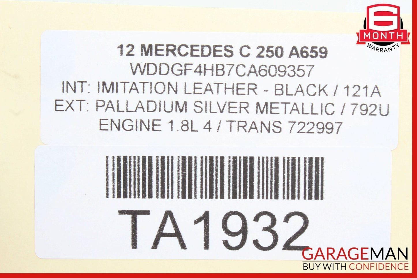 08-15 Mercedes W204 C250 C300 E350 Front Right Spindle Knuckle Hub Bearing RWD