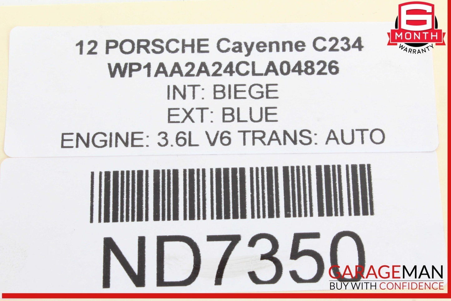 11-18 Porsche Cayenne 958 Automatic Transmission Oil Cooler Radiator w/ Line OEM
