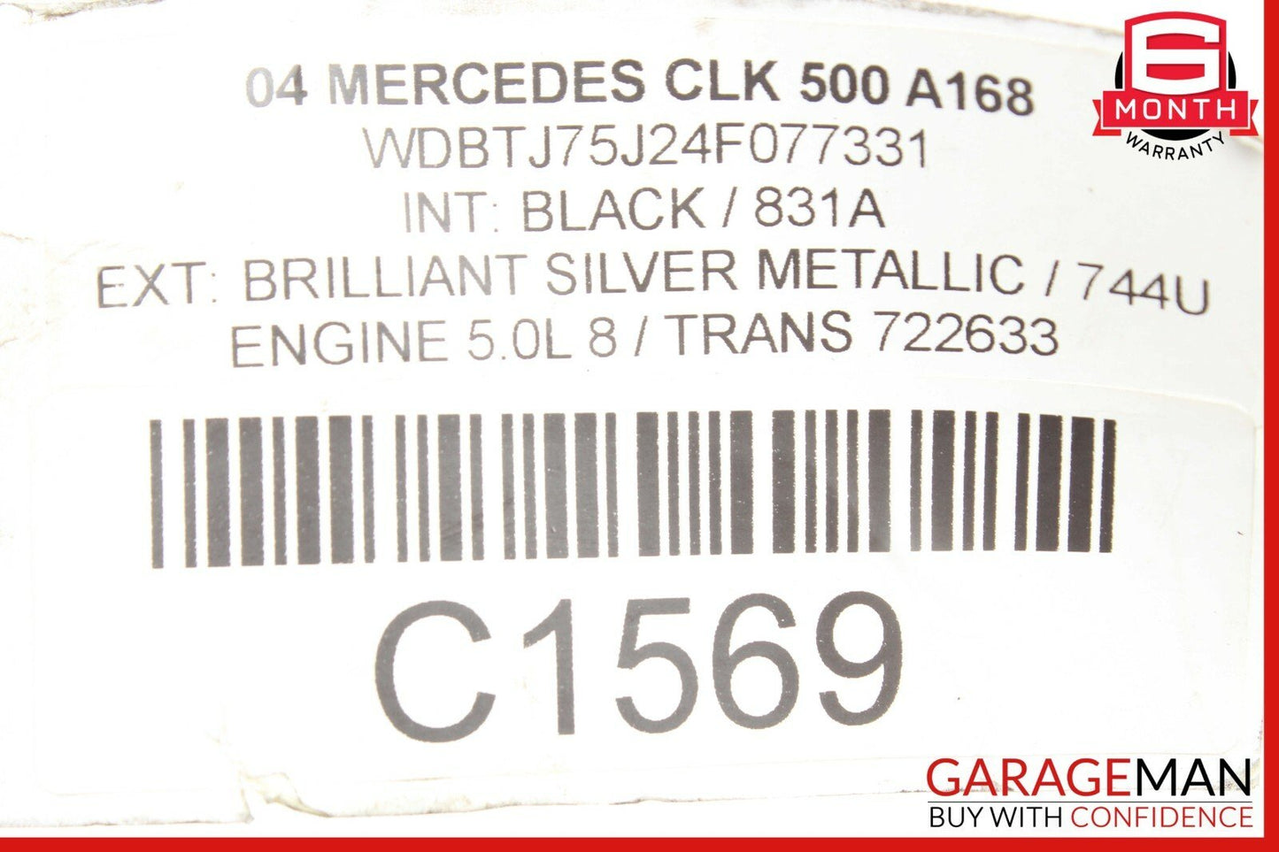 03-09 Mercedes W209 CLK320 Rear Right Passenger Side Lower Control Arm OEM