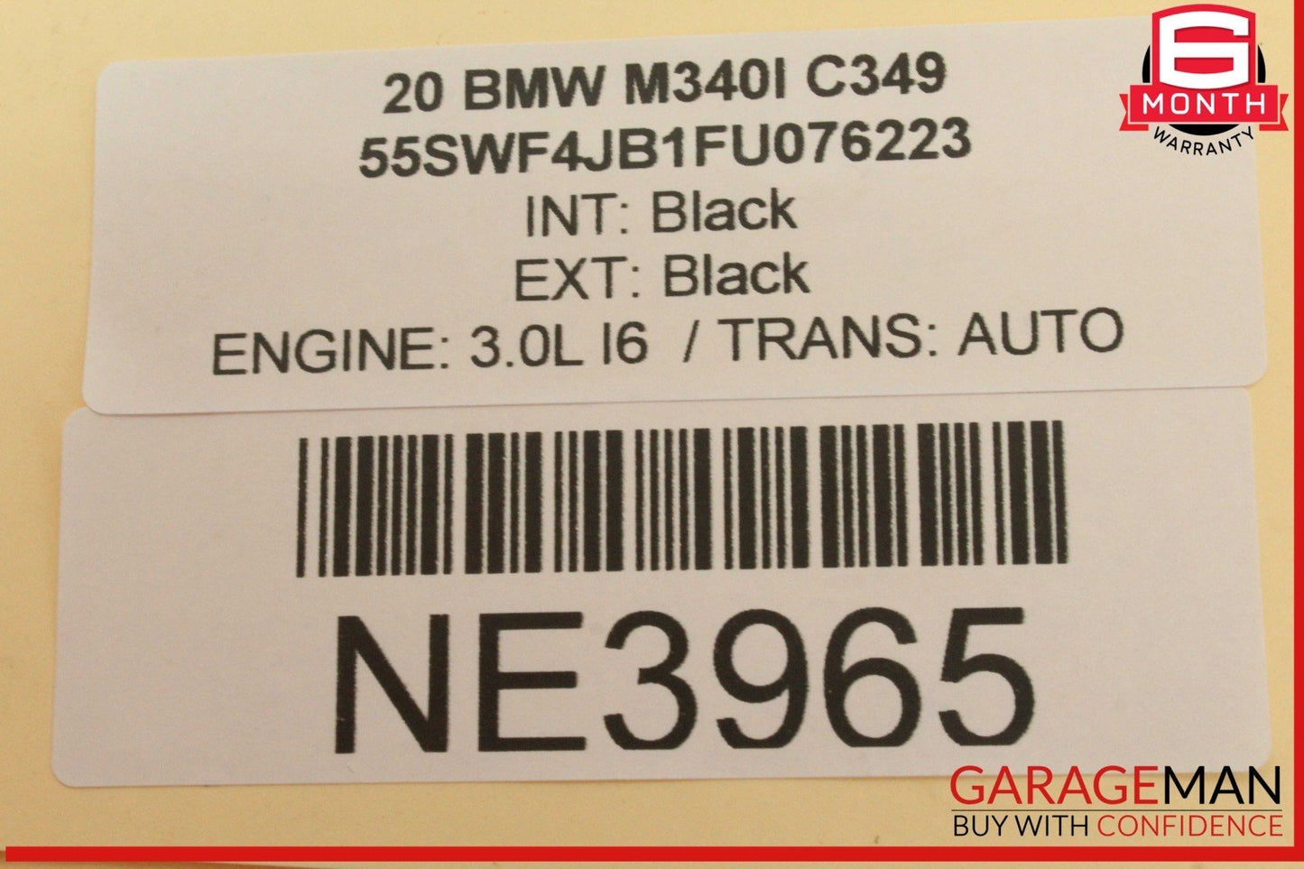 19-24 BMW M340i G20 Coolant Expansion Reservoir Tank Bottle 8610653 OEM