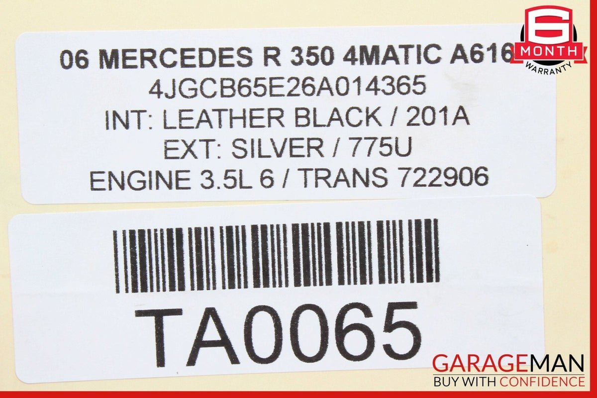 06-09 Mercedes W251 R350 Left Headlight Washer Nozzle Jet Spray 2518600547 OEM
