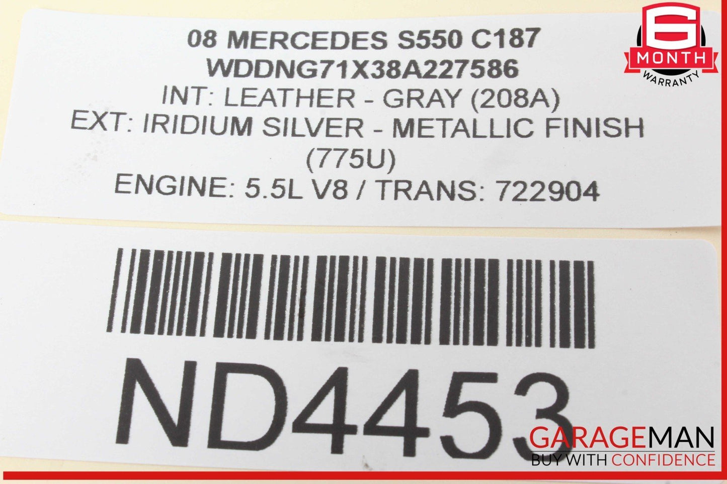07-14 Mercedes W221 S550 Rear Left / Right Side Camber Strut Upper Control Arm
