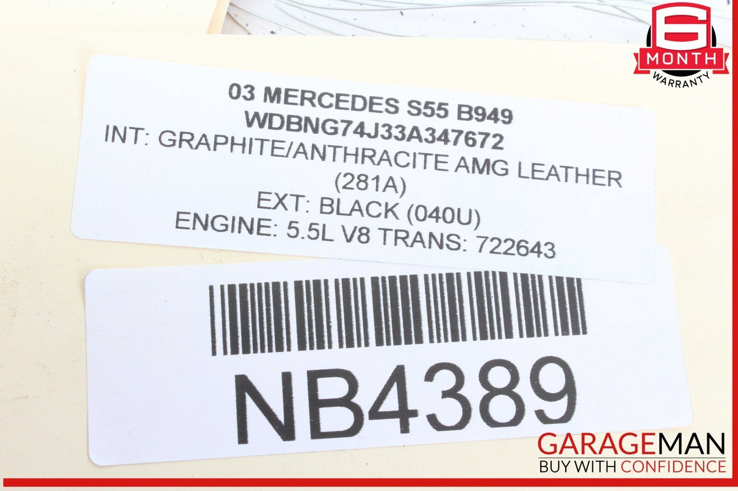 00-06 Mercedes W220 S55 AMG S500 ABS Anti Lock Brake Pump ESP Module OEM