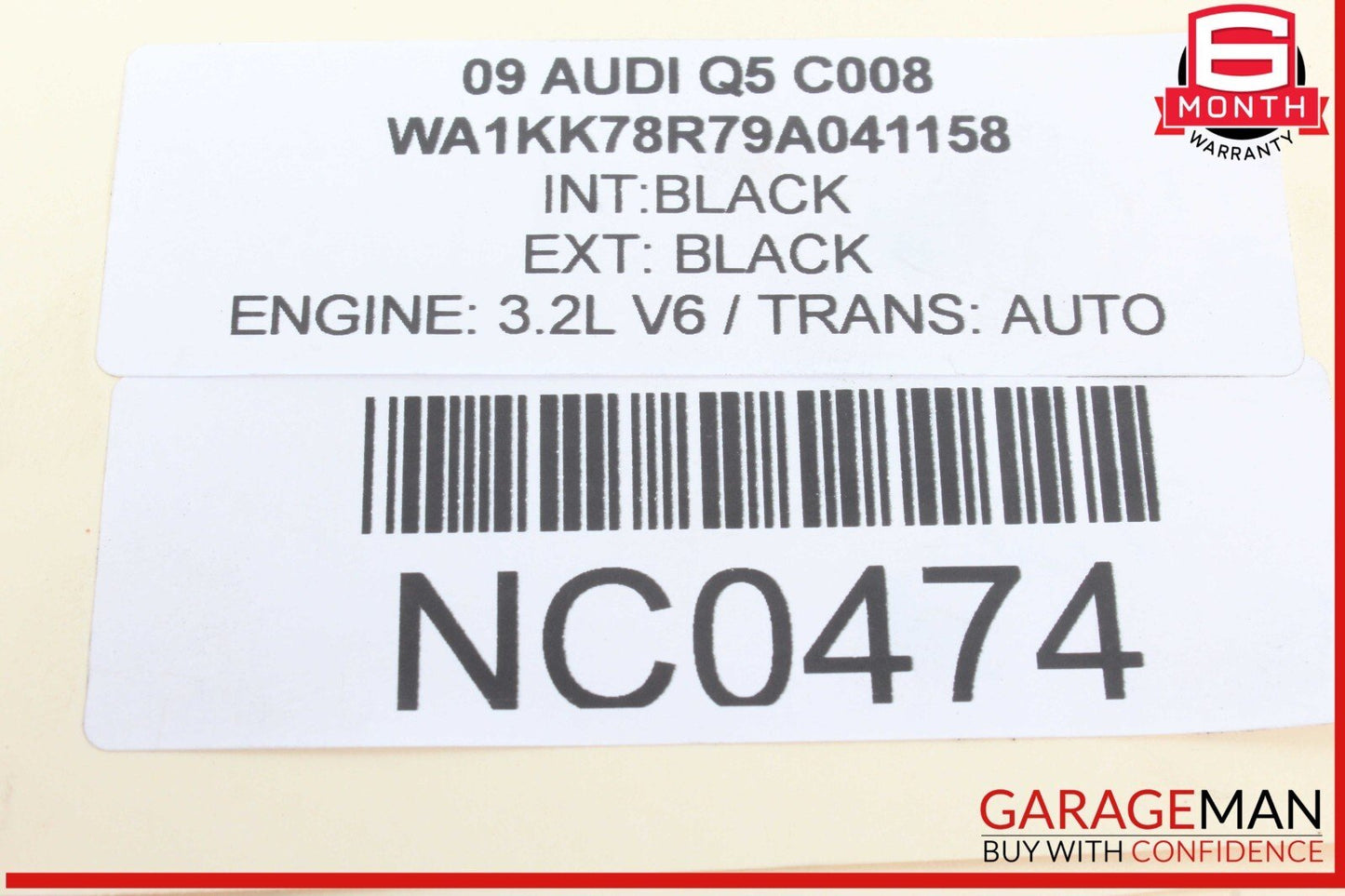09-17 Audi Q5 Rear Right Passenger Side Upper Control Arm 8K0505324F OEM