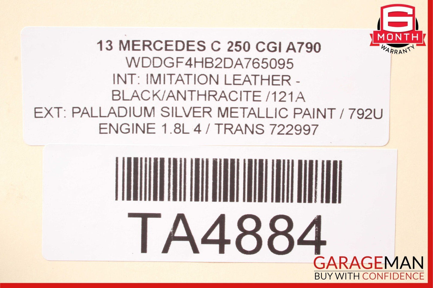 12-15 Mercedes C250 SLK250 7G Automatic Transmission Assembly 722.997 89k