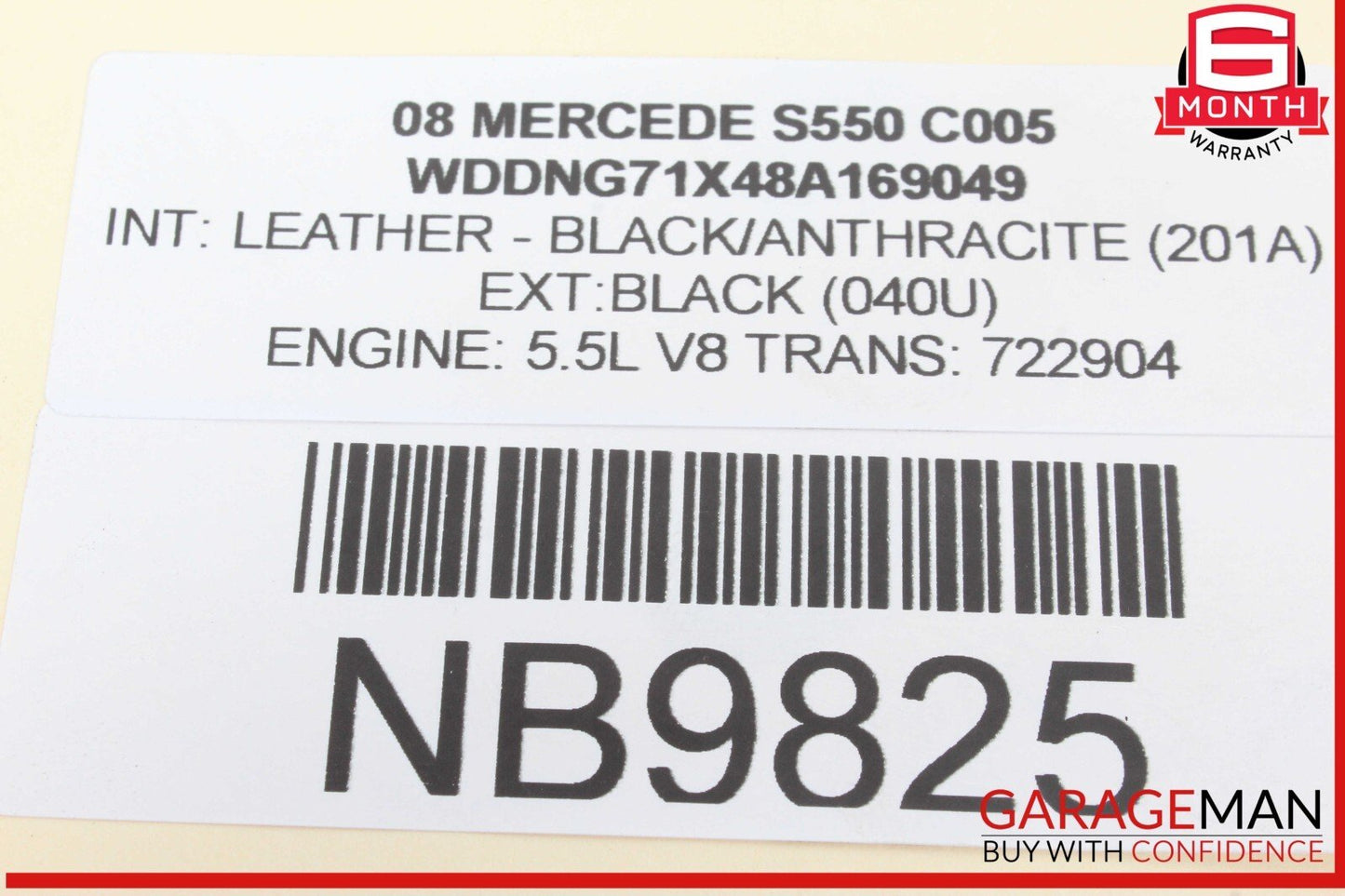 07-14 Mercedes W221 S550 CL550 Rear Right or Left Lower Thrust Control Arm OEM