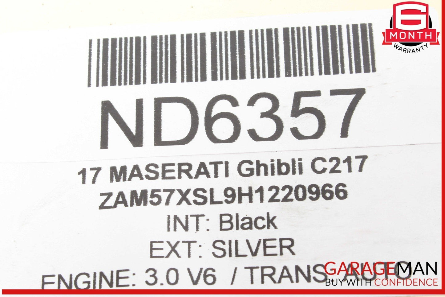 14-17 Maserati Ghibli Rear Right & Left Side Suspension Coil Spring Absorber Set