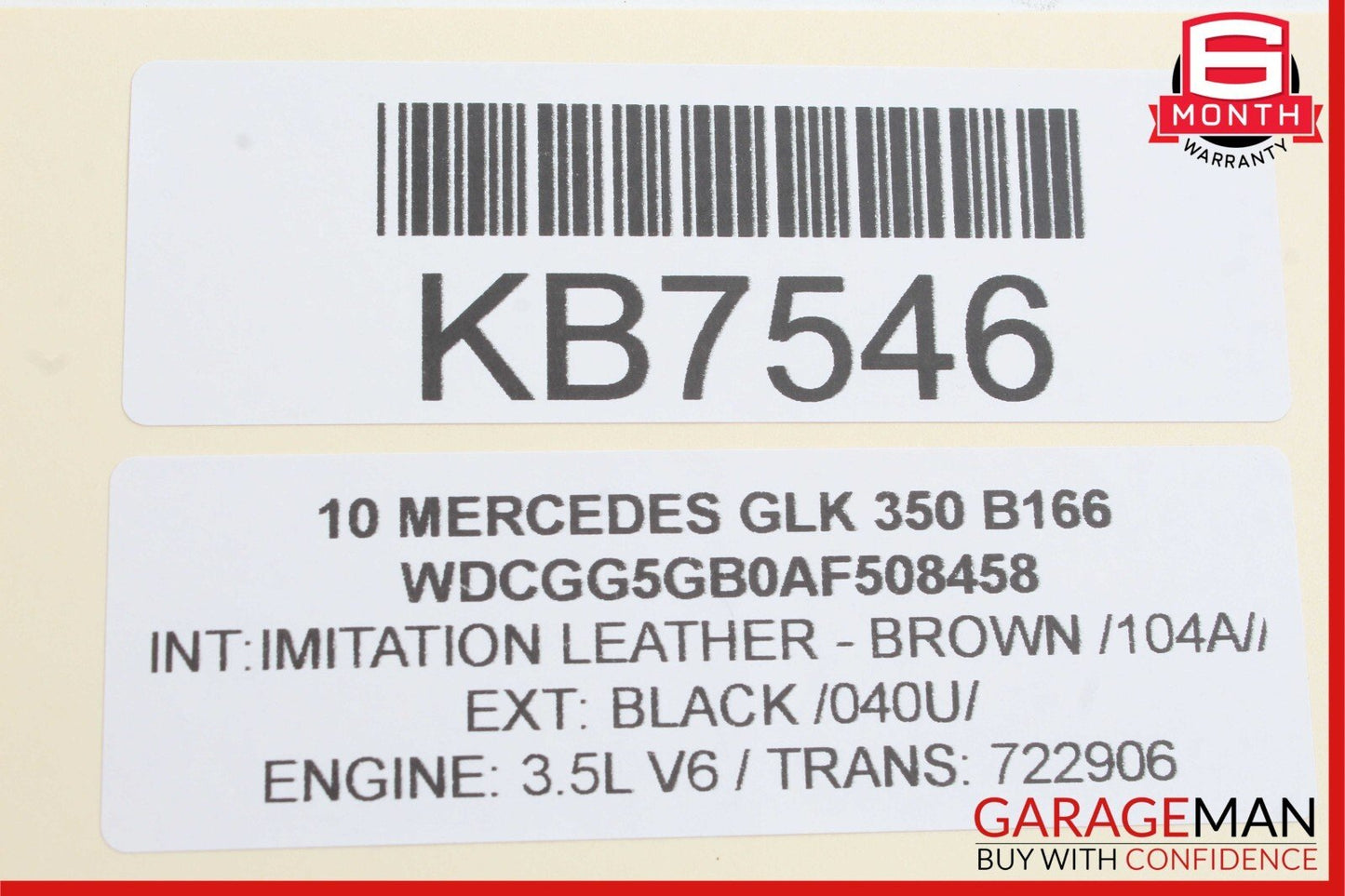 10-15 Mercedes X204 GLK350 GLK250 Trunk Lid Latch Lock Actuator OEM