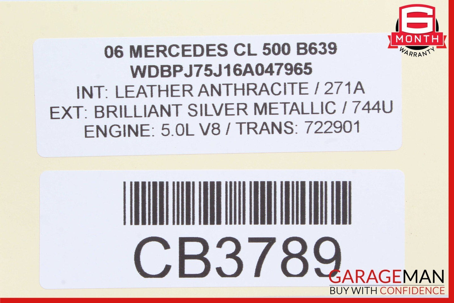 00-06 Mercedes W215 CL500 CL600 Front Right Side Reinforcement Support Bracket