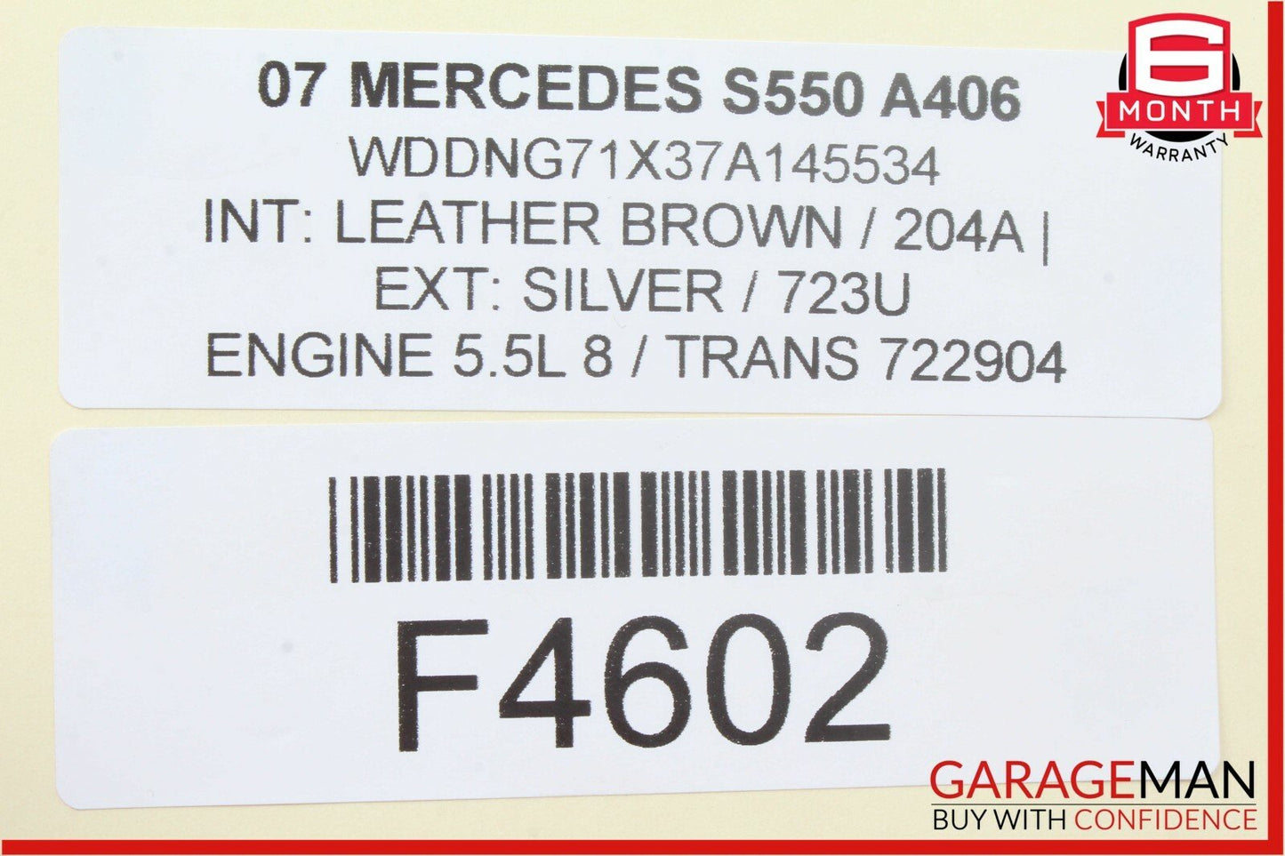 07-13 Mercedes W221 S550 S600 S63 AMG Top Roof Shark Fin Antenna GPS Black