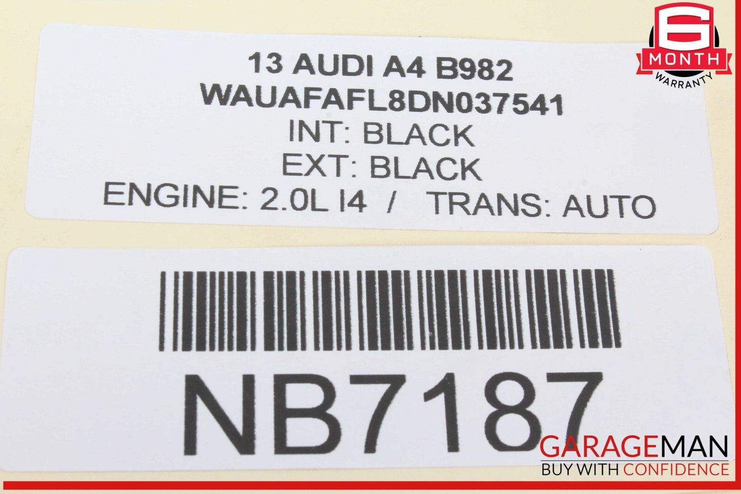 09-16 Audi A4 Front Left Driver Side Exterior Door Handle Black 8T1837885B OEM