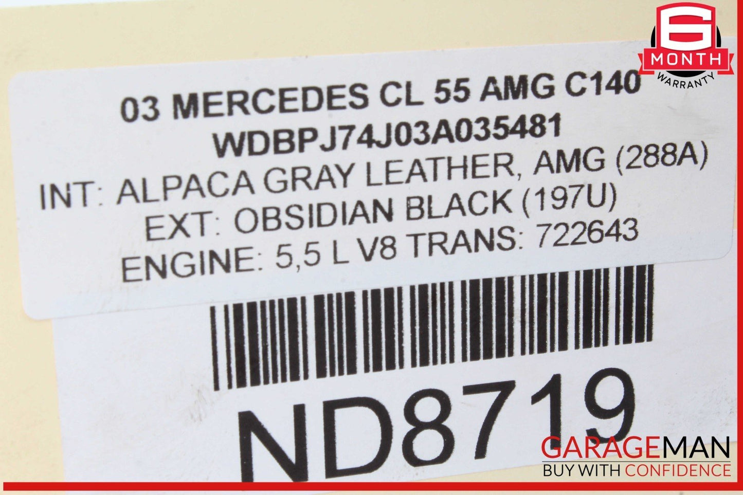 00-06 Mercedes W215 CL55 AMG Front ABC Hydraulic Valve Block Suspension Pump OEM