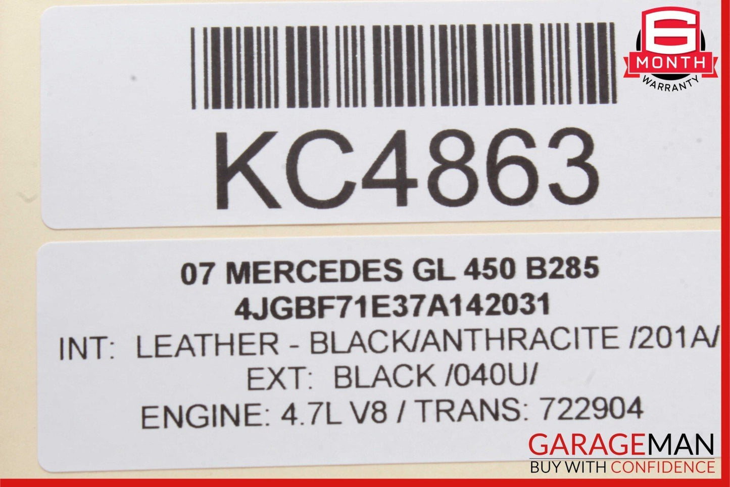 07-09 Mercedes X164 GL450 R350 ML350 Headlight Control Module 2118706226 OEM