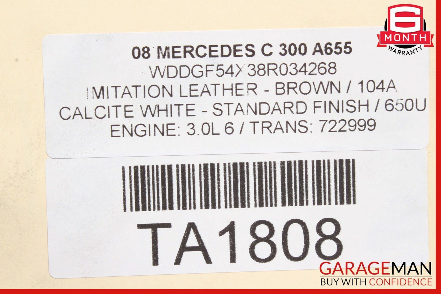 08-14 Mercedes W204 C300 C350 Rear Left / Right Side Drive Axle Shaft CV Shaft