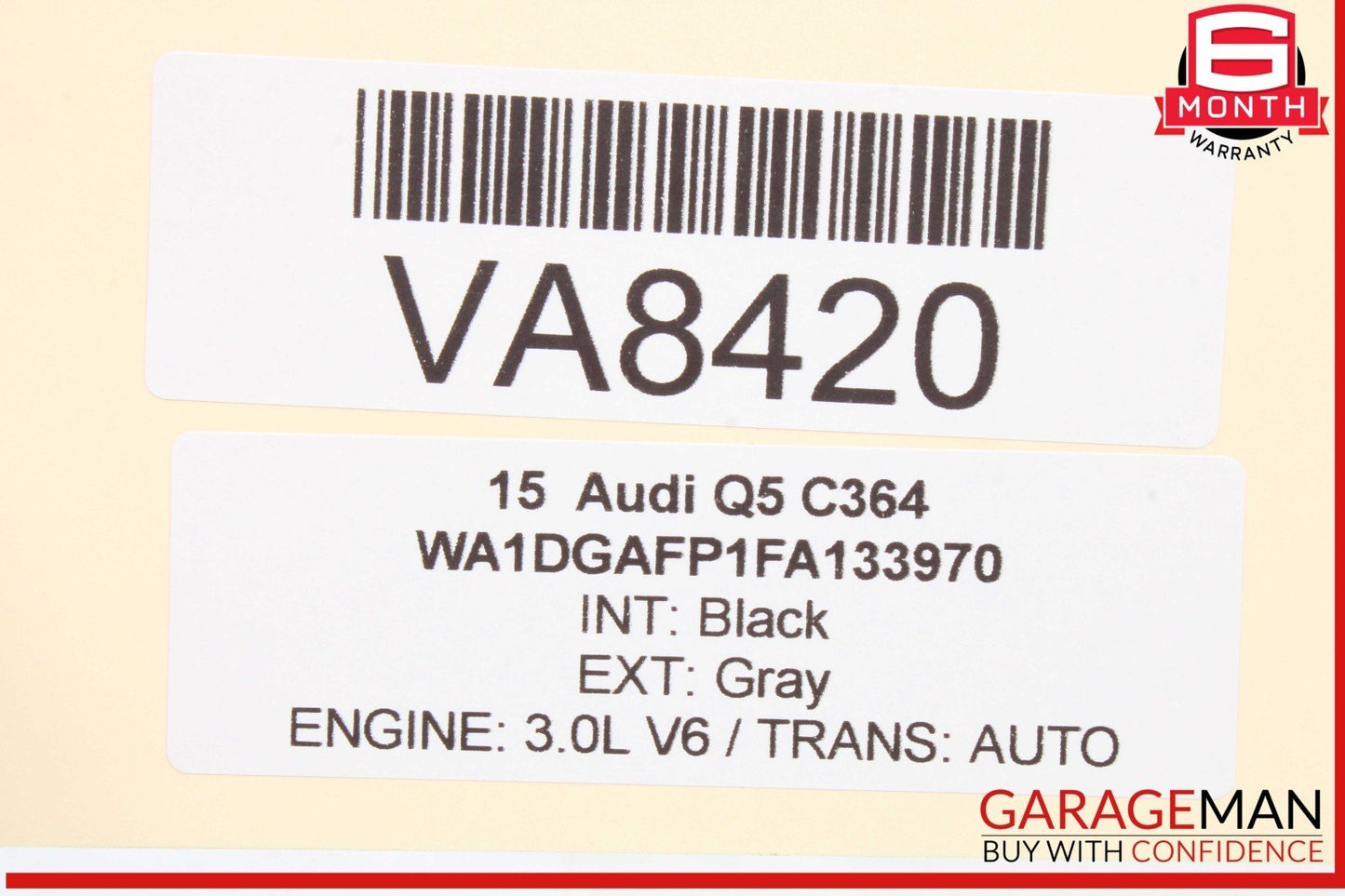 09-17 Audi Q5 SQ5 Rear View Camera Computer Control Module Unit 8R0907441A OEM