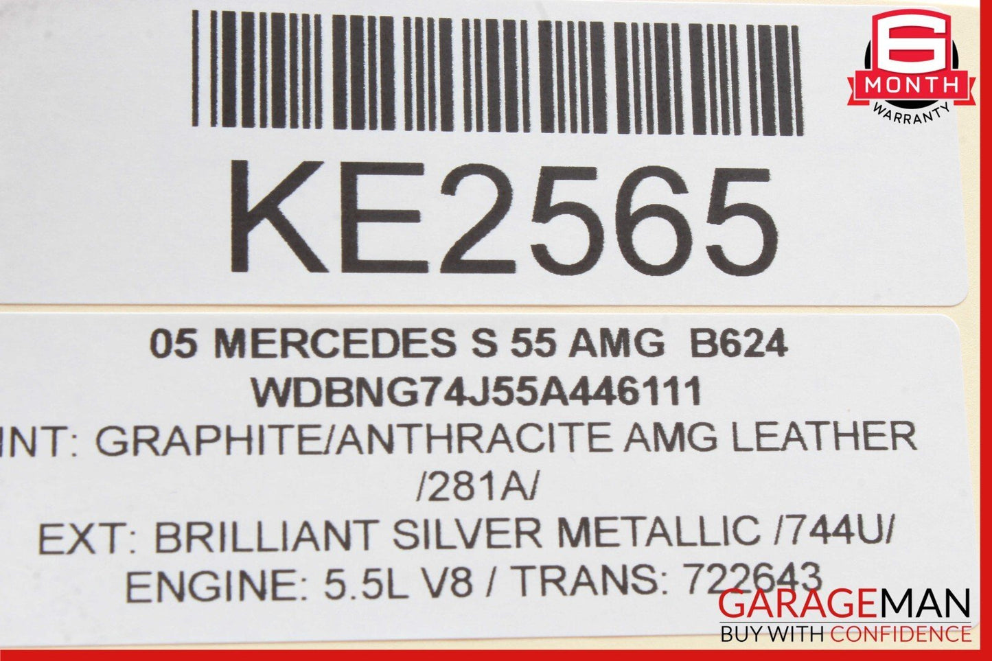02-12 Mercedes W215 CL500 E320 CLK500 Anti Theft Alarm Module 2118209126 OEM