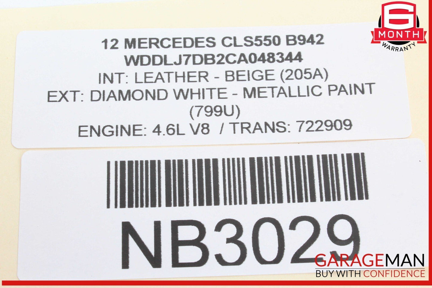 12-18 Mercedes W218 CLS550 CLS63 Right Side Exterior Door Handle OEM