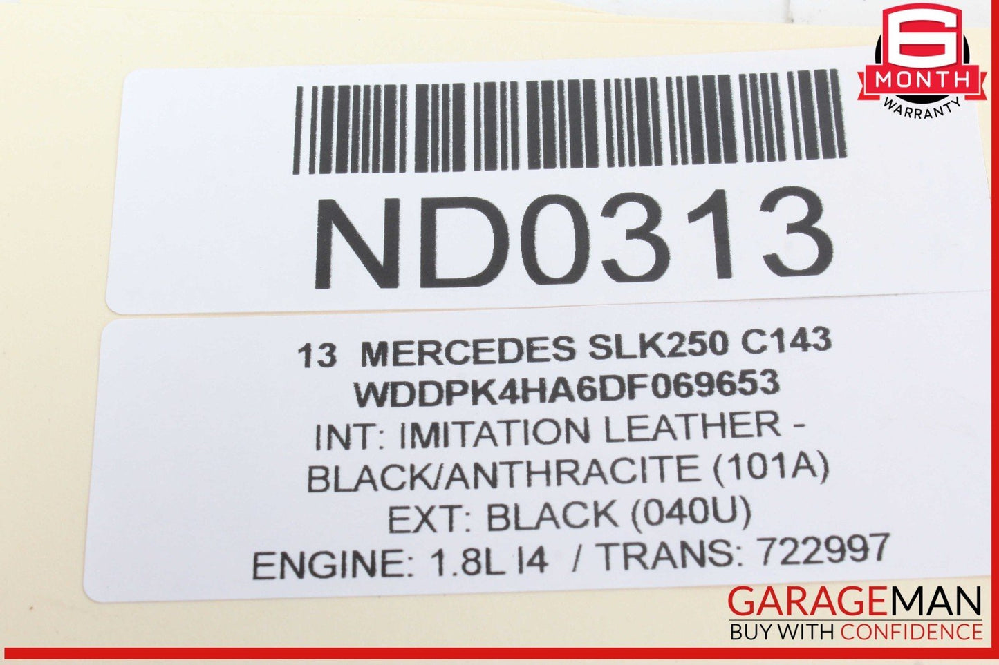 12-15 Mercedes R172 SLK250 Top Roof Open Close Limit Switch 1728203410 OEM
