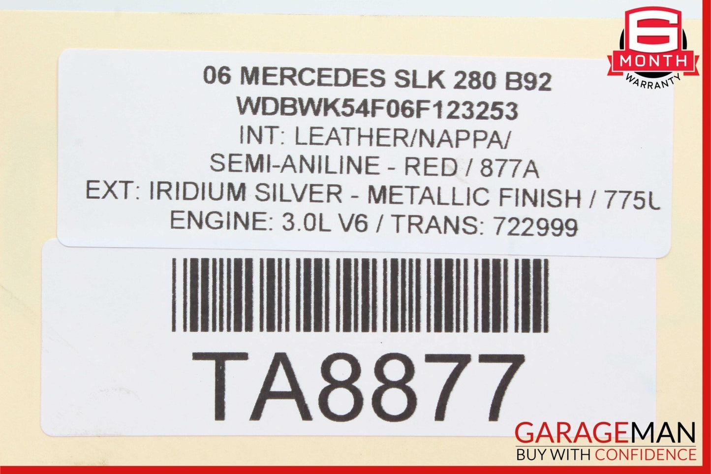 06-08 Mercedes R171 SLK280 Steering Gear Coupling 2034620478 OEM
