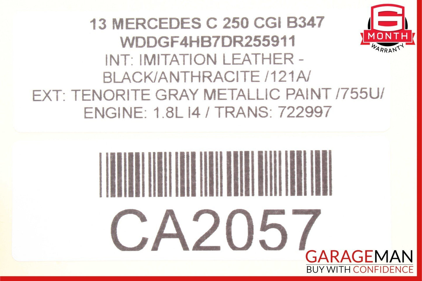 12-14 Mercedes W204 C250 C350 C63 AMG Rear SAM Module Relay Fuse Box Assembly
