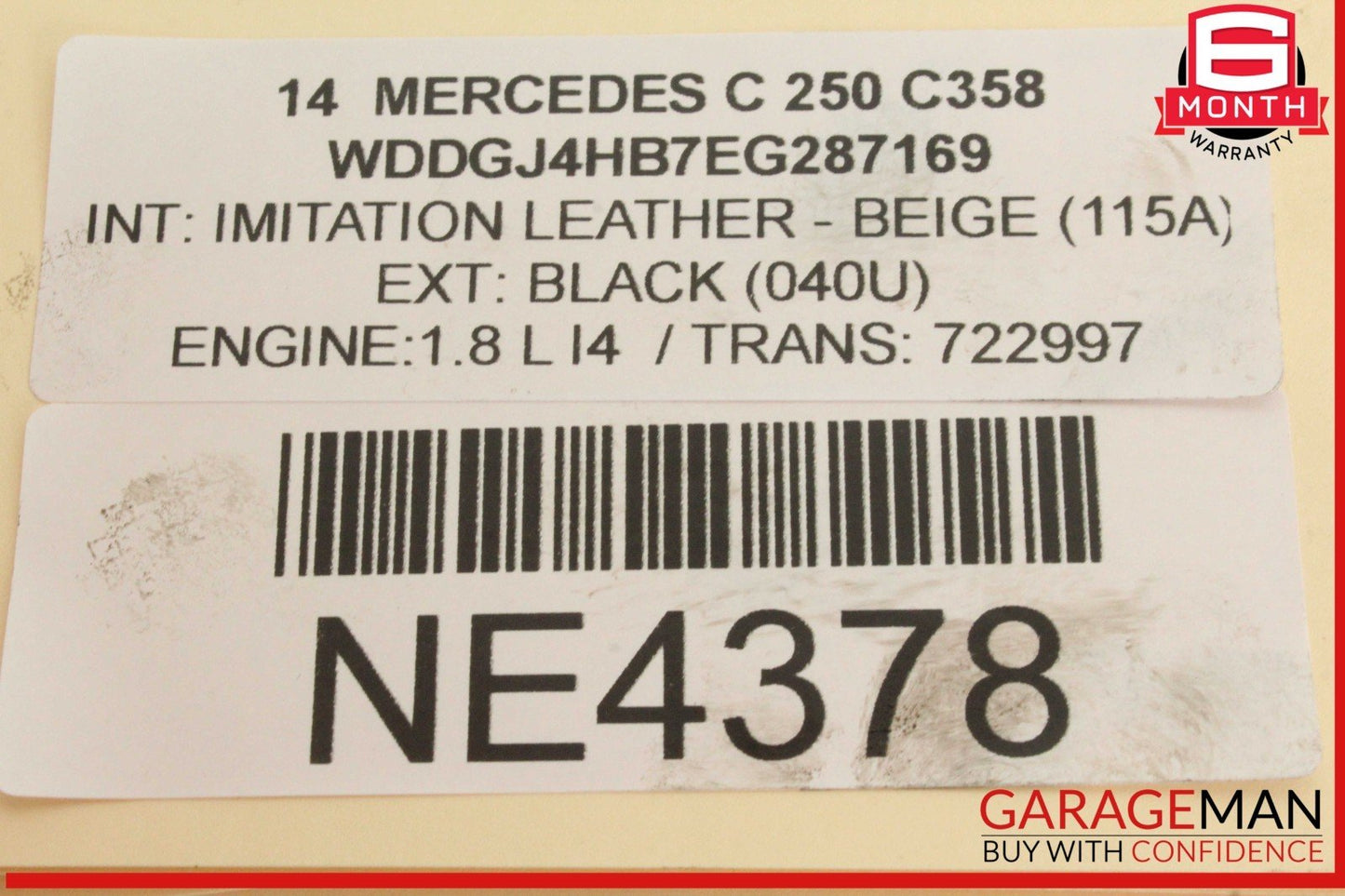 12-15 Mercedes W204 C250 Engine Alternator Generator Valeo 150A 0009067902 OEM