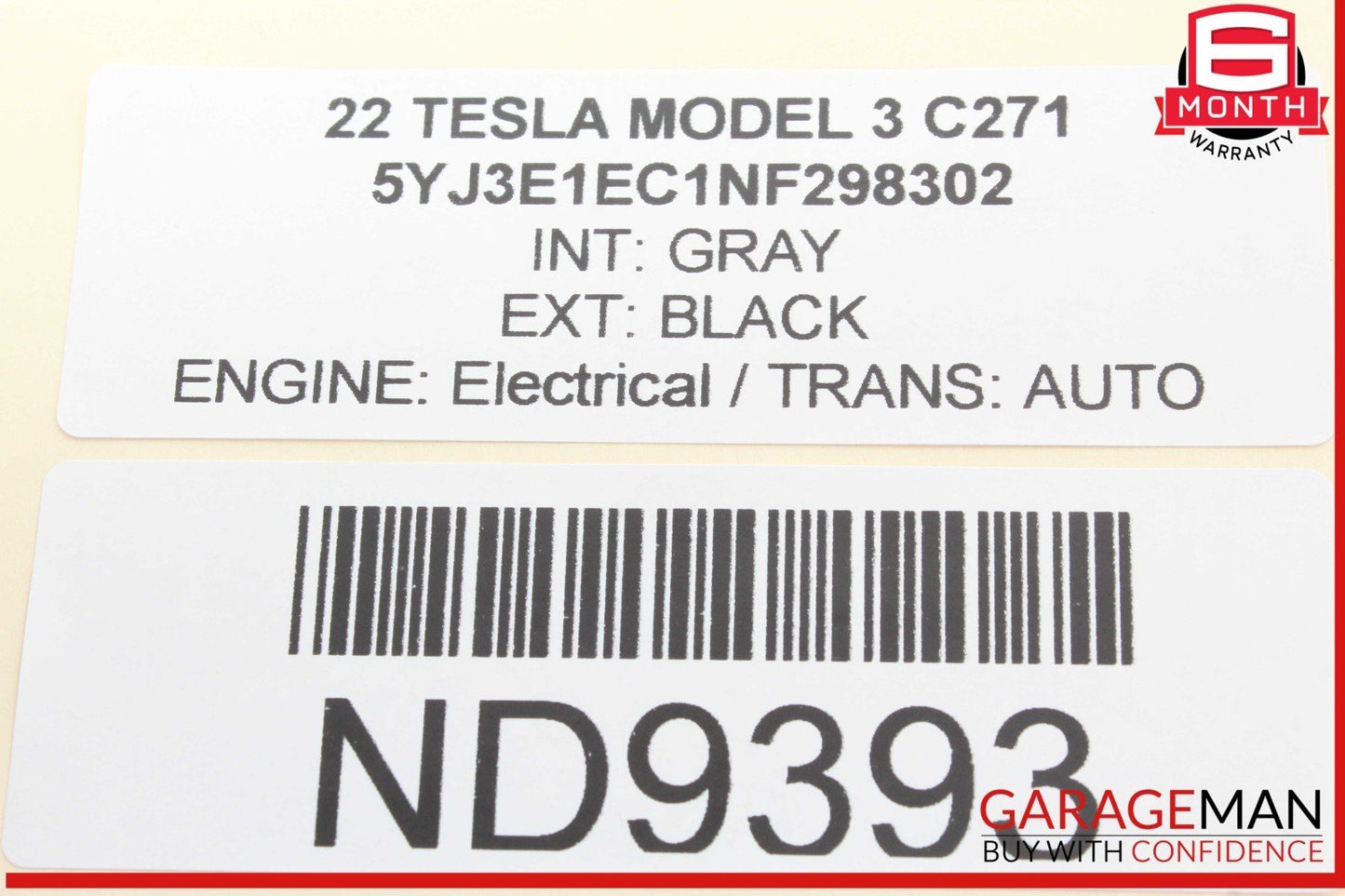 17-23 Tesla Model 3 Front Dash Dashboard Trim Cover Panel 151677900C OEM
