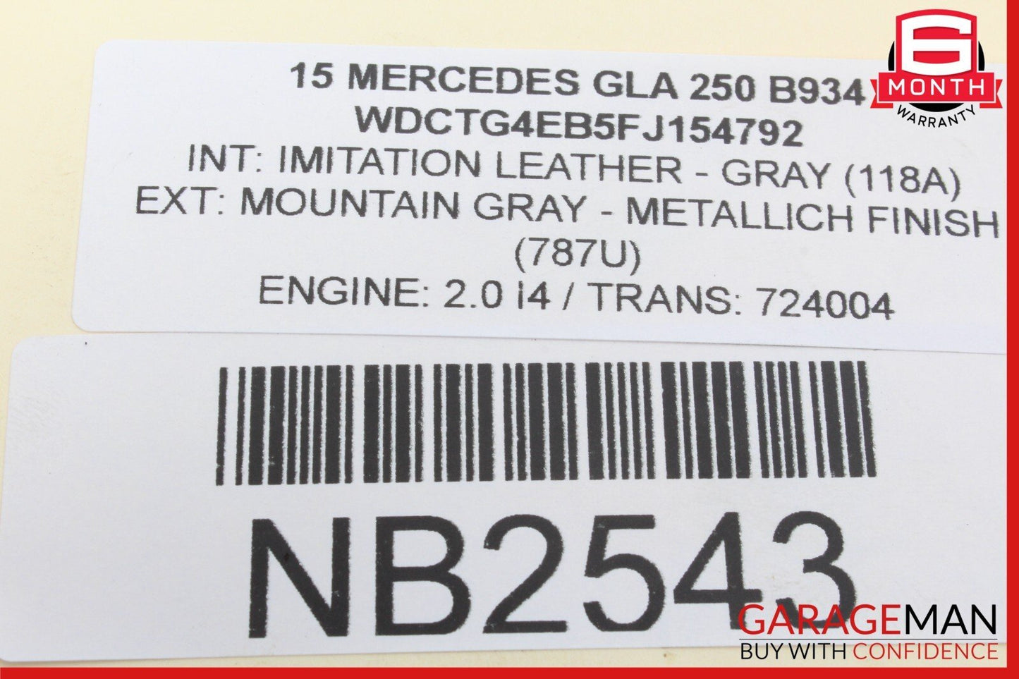 14-19 Mercedes X156 GLA250 Rear Left / Right Upper Control Arm OEM 2463501006