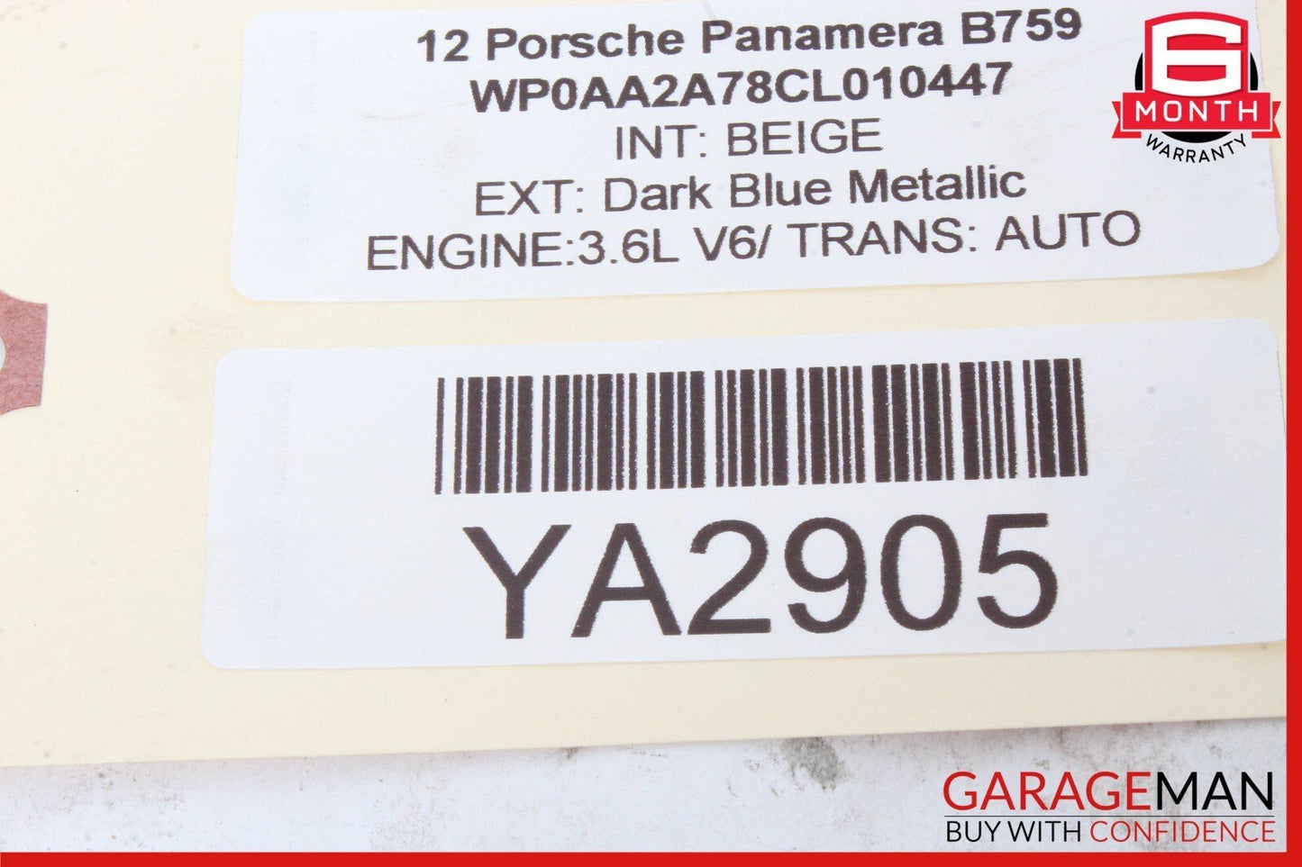 10-16 Porsche Panamera 970 Front Right Passenger Side Marker Light Lamp OEM