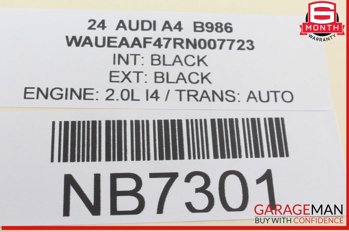 17-24 Audi A4 Traction Parking Control Multi Switch Panel 8W0925301 OEM