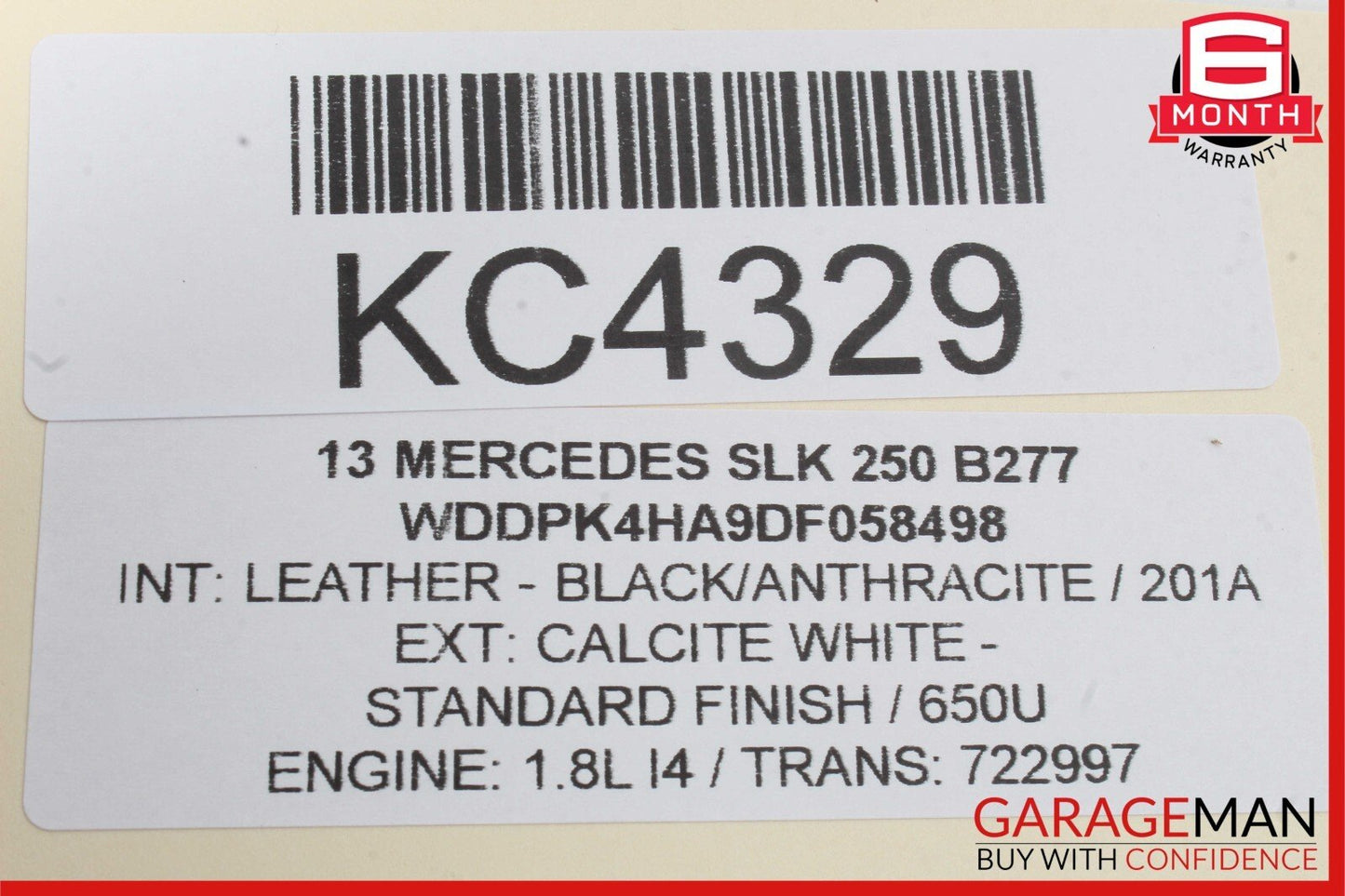 12-20 Mercedes R172 SLK250 GLE350 C350 Overhead Emergency Panel Control Switch