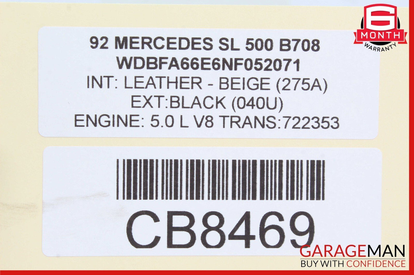 90-97 Mercedes R129 500SL SL500 Brake Booster Accumulator Unit 0004300594 OEM
