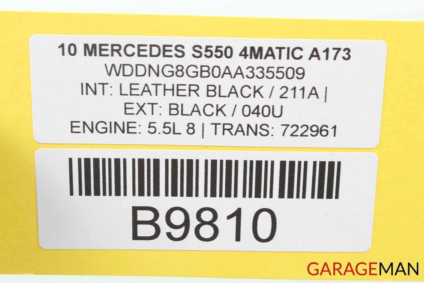 07-13 Mercedes W221 S550 Sun Visor Sunvisor Shade Cover Left Driver Gray OEM
