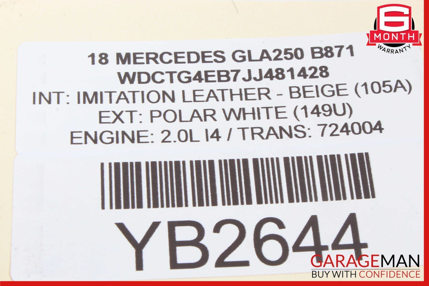 14-19 Mercedes Benz X156 GLA250 Left Side Door Handle Bracket 2047602934