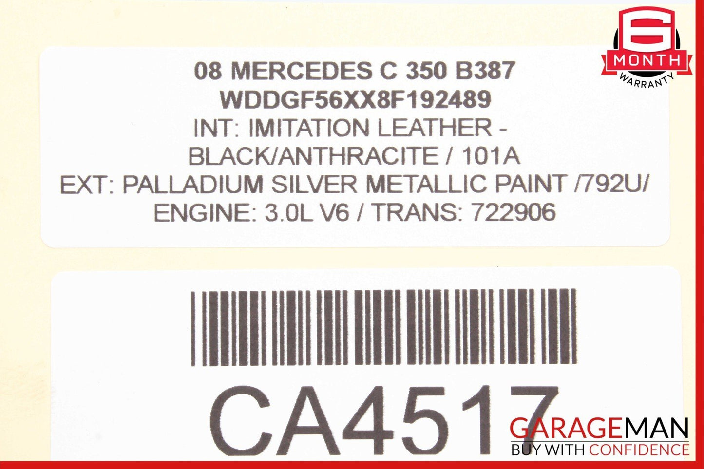 08-11 Mercedes W204 C350 Power Steering Pump Reservoir Assembly OEM